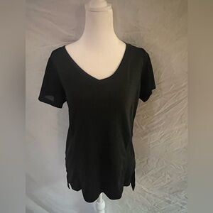 Sport-Tek Black V-Neck Short Sleeve Tee